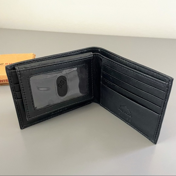 NEW ALPINE SWISS LEATHER WALLET IN BOX - Picture 5 of 9